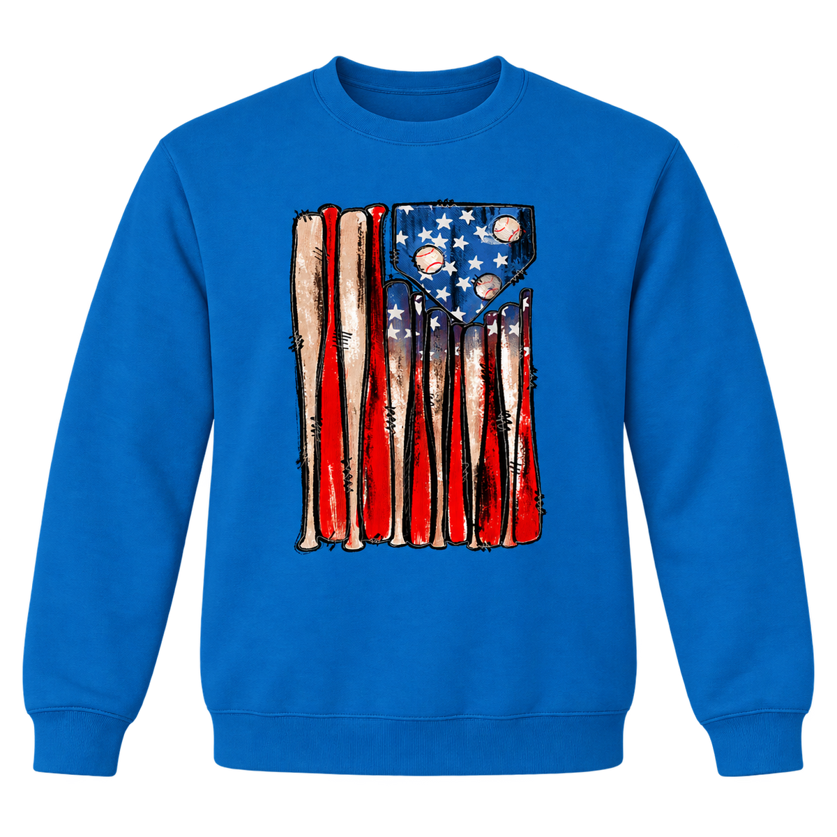 Baseball Bats Flag Tee