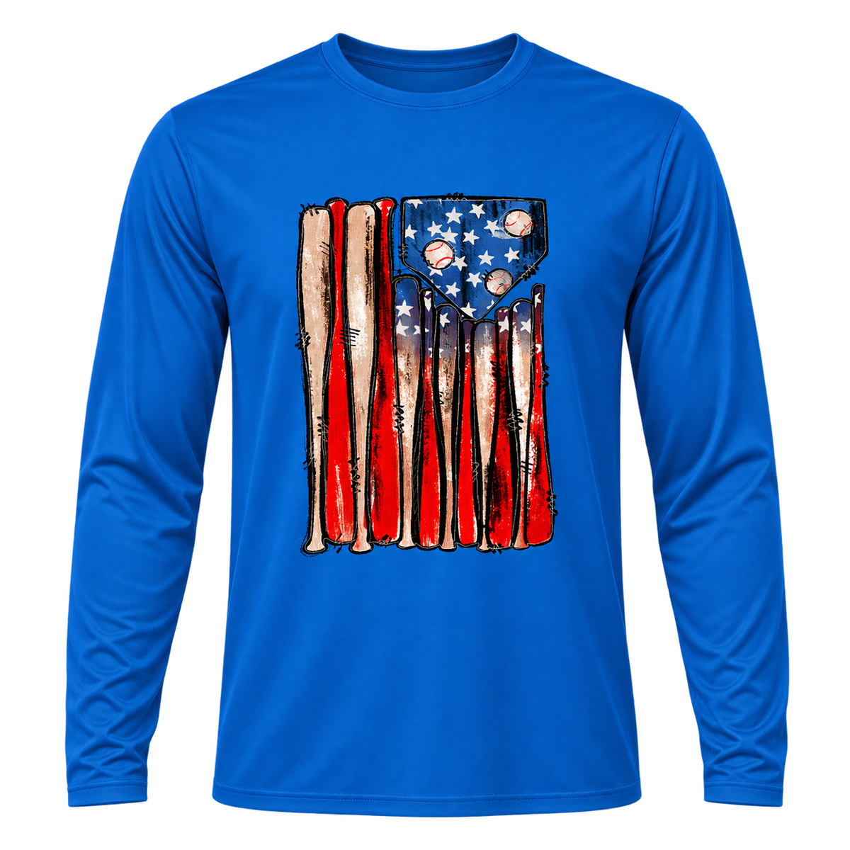Baseball Bats Flag Tee