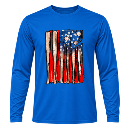 Baseball Bats Flag Tee