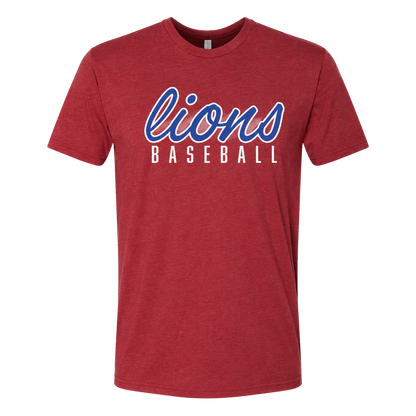 Lions Baseball (Script) Tee
