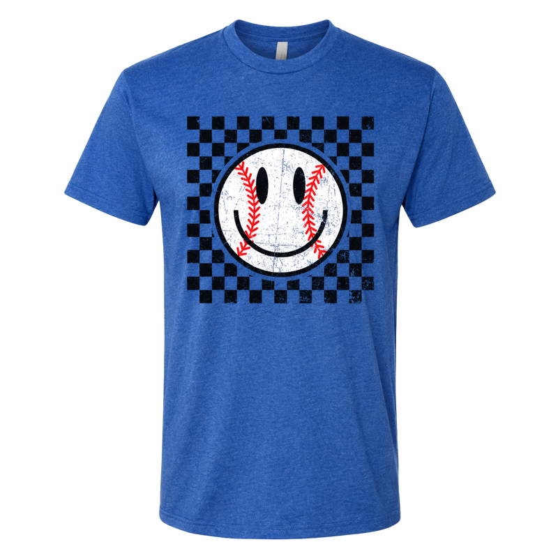 Baseball Smiley (Checkered)