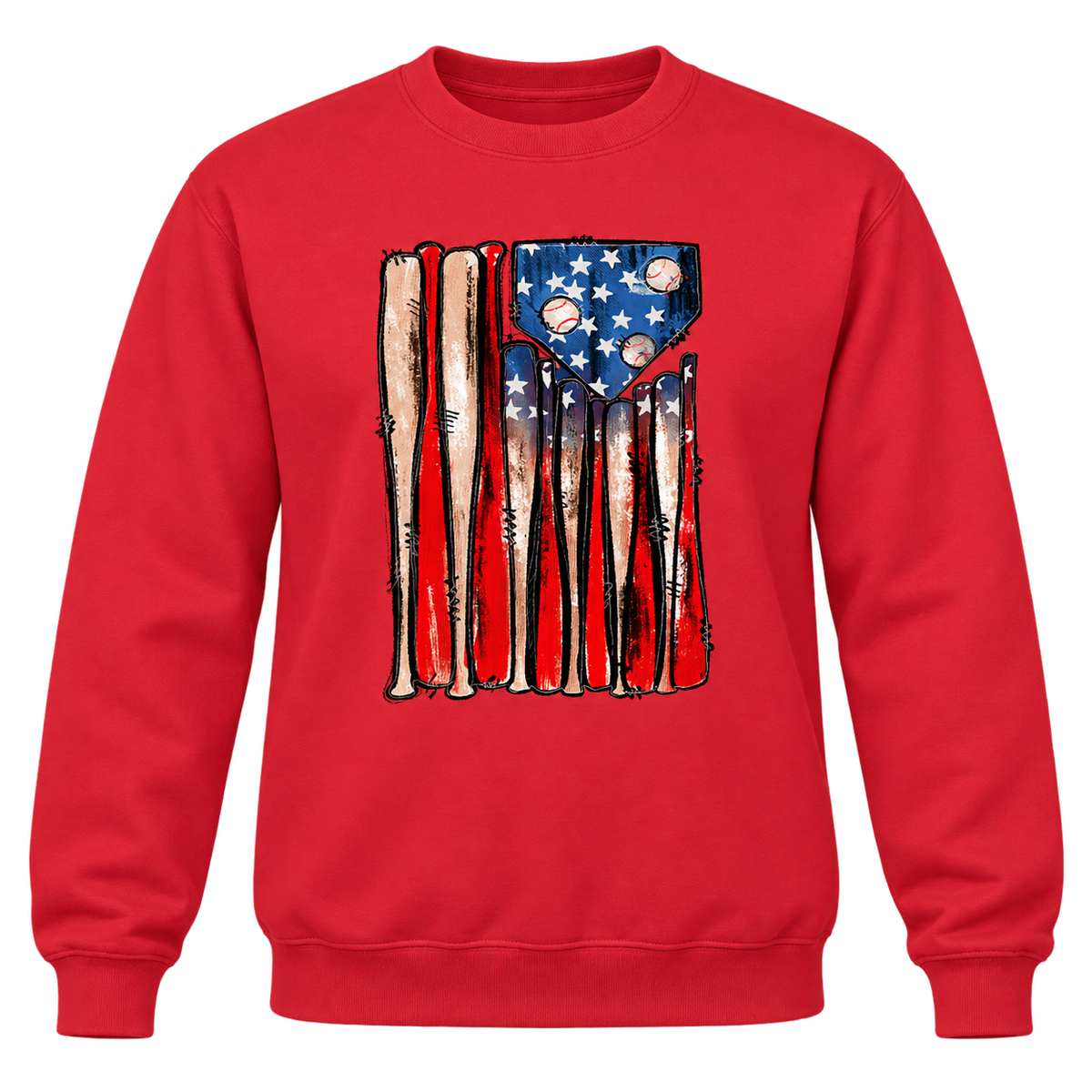 Baseball Bats Flag Tee