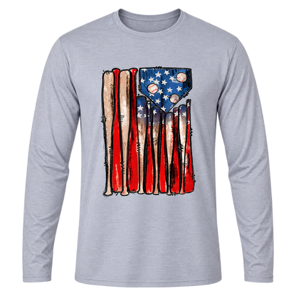 Baseball Bats Flag Tee