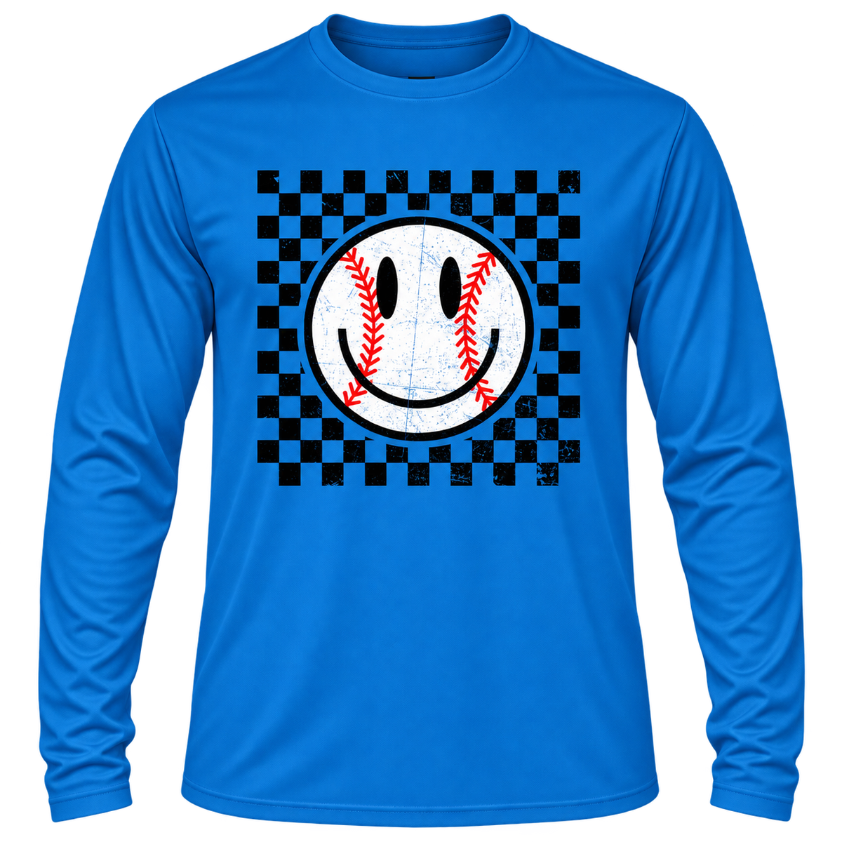 Baseball Smiley (Checkered) Tee