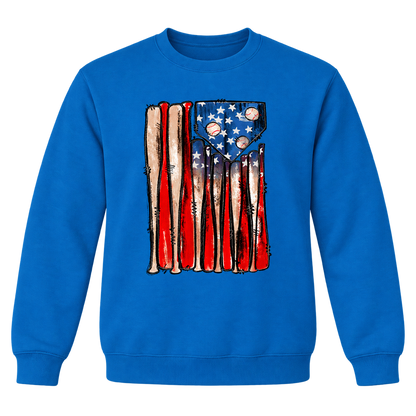 Baseball Bats Flag Tee