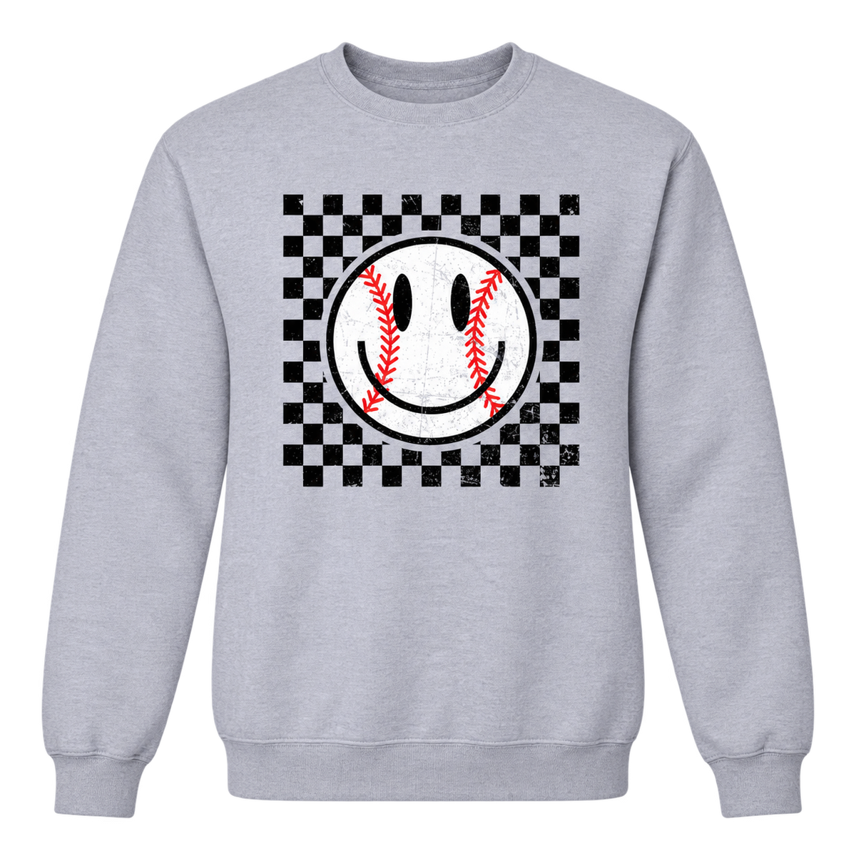 Baseball Smiley (Checkered) Tee