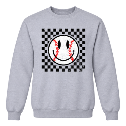 Baseball Smiley (Checkered) Tee
