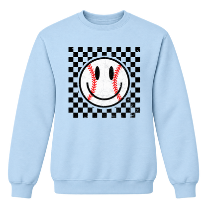 Baseball Smiley (Checkered) Tee