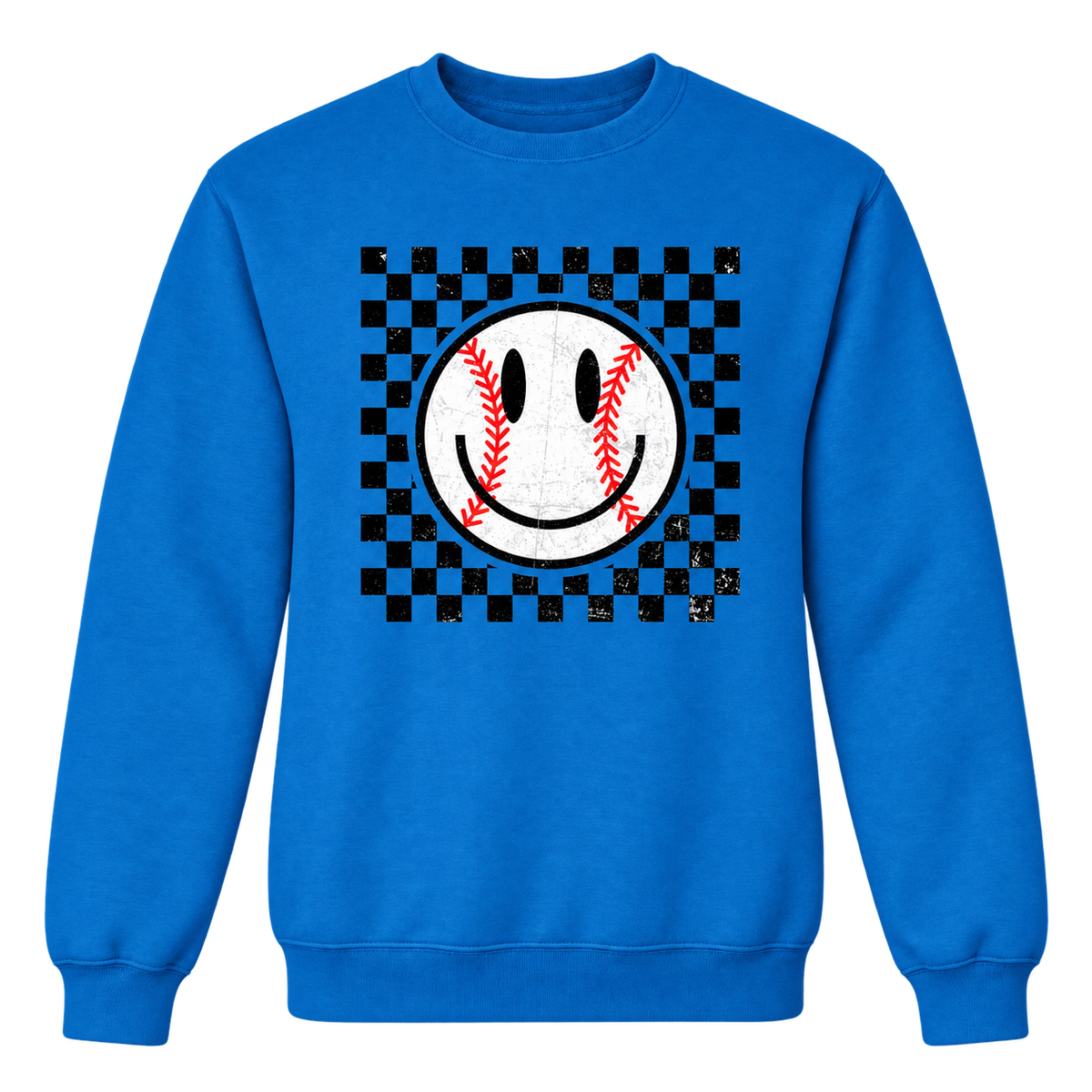 Baseball Smiley (Checkered) Tee