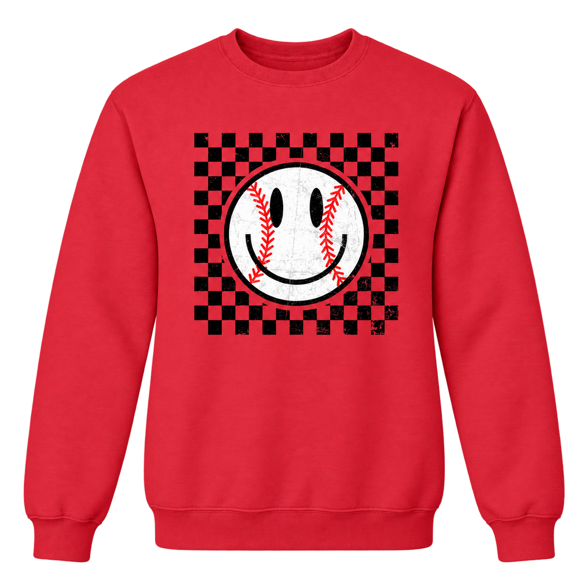 Baseball Smiley (Checkered) Tee