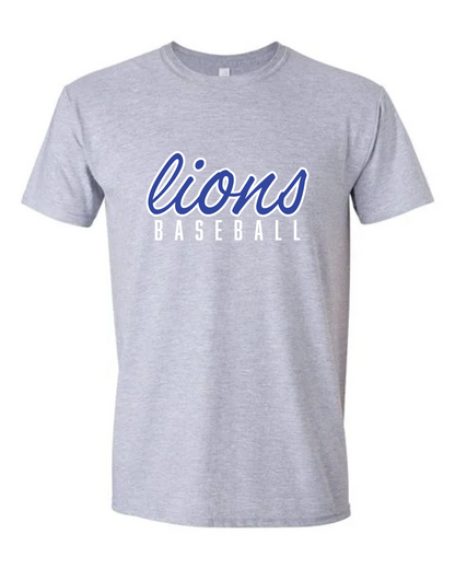 Lions Baseball (Script) Tee